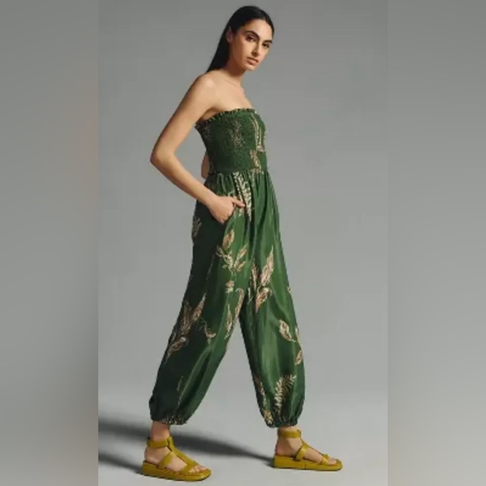 By Anthropologie Printed Balloon Leg Jumpsuit size Extra Small XS